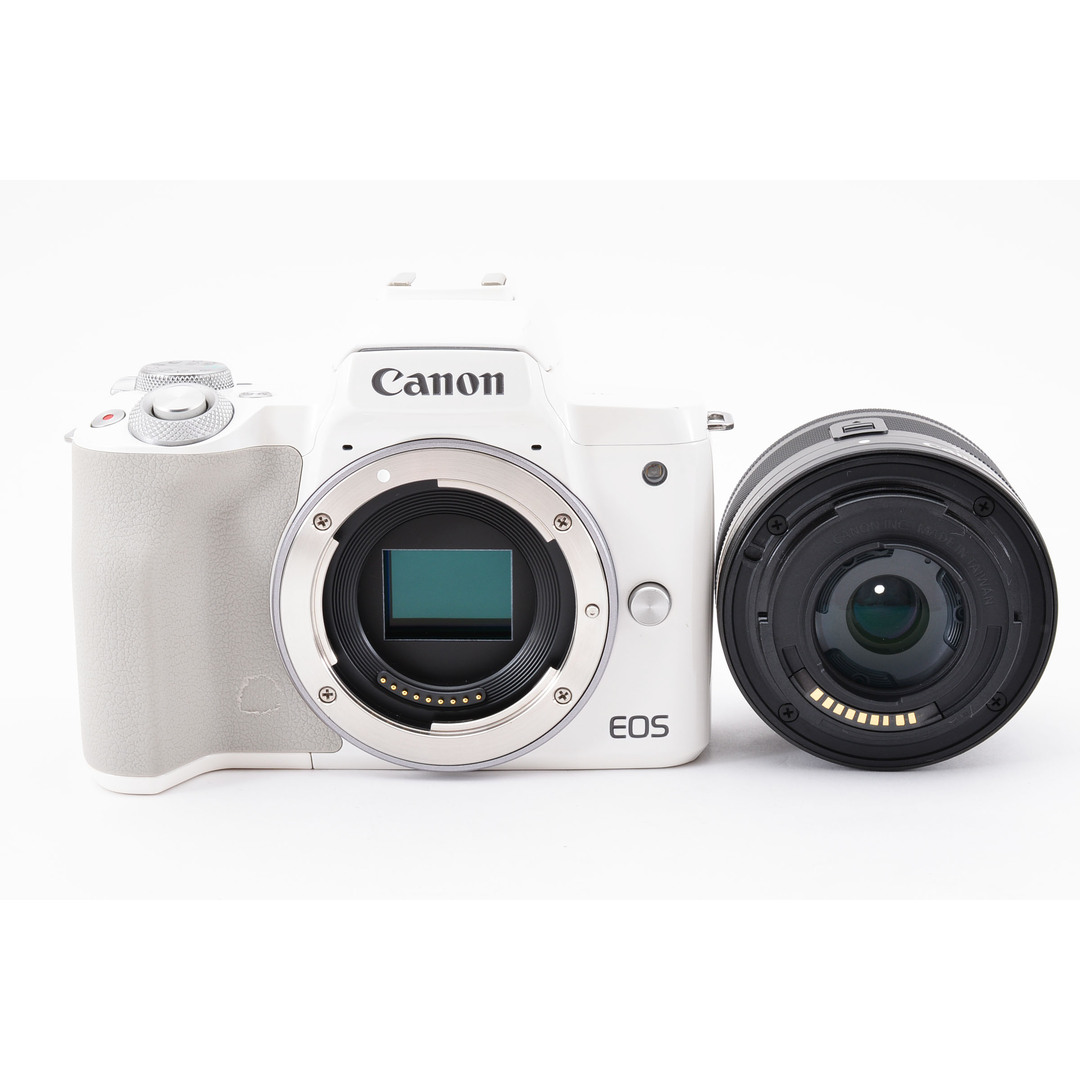 Canon - Wi-Fi搭載 Canon キャノン EOS Kiss M ホワイト #6208の通販