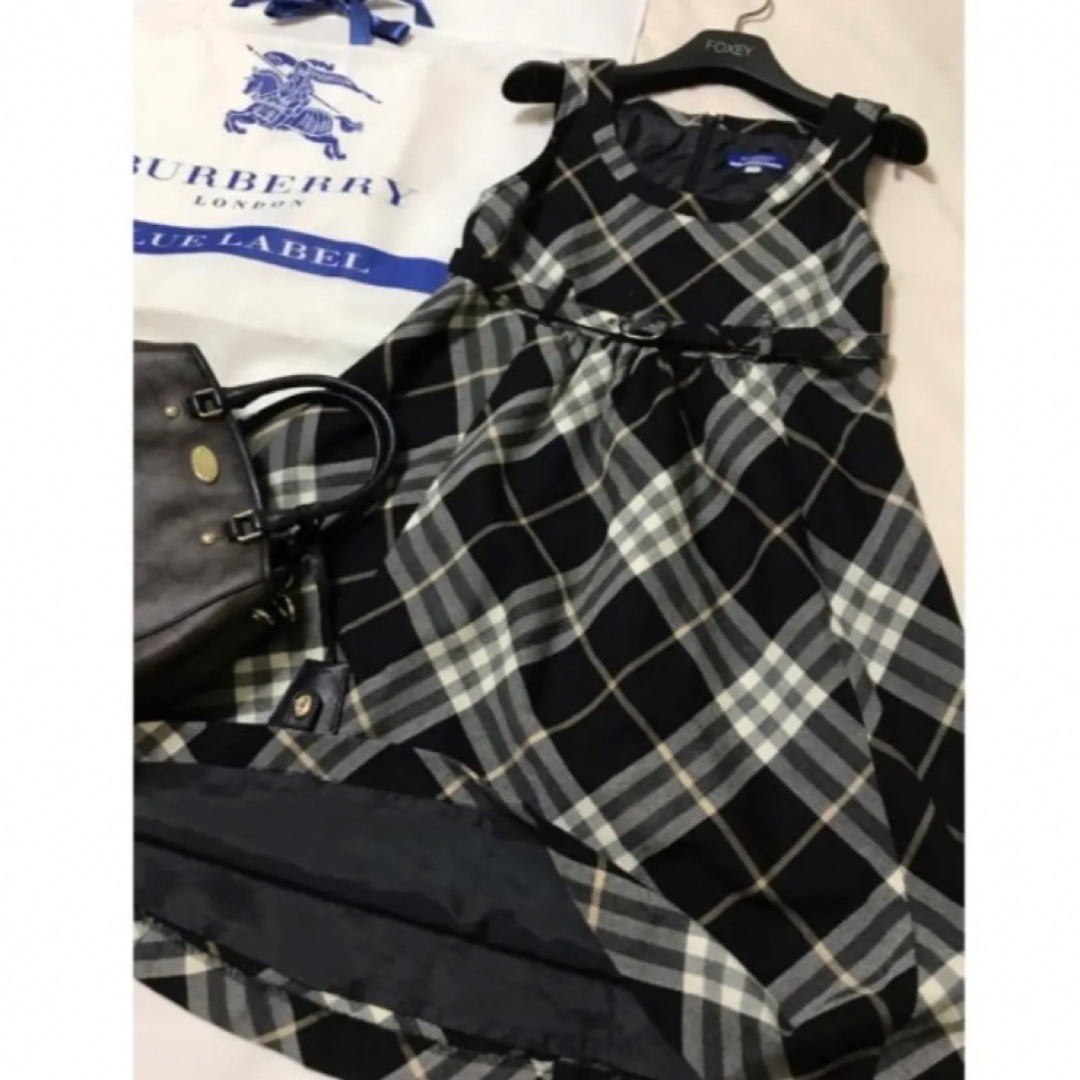 BURBERRY BLUE LABEL - 美品 バーバリー ブルーレーベル ワンピース ...