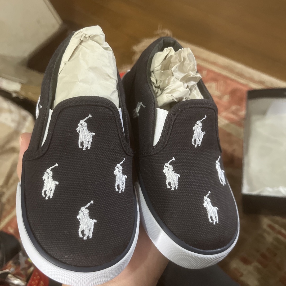 POLO RALPH LAUREN(ポロラルフローレン)のラルフローレン　靴 キッズ/ベビー/マタニティのベビー靴/シューズ(~14cm)(スリッポン)の商品写真