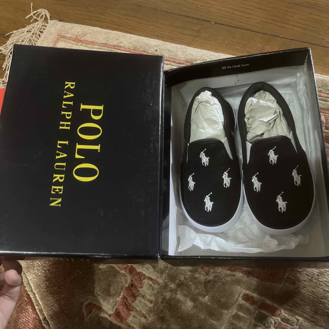 POLO RALPH LAUREN(ポロラルフローレン)のラルフローレン　靴 キッズ/ベビー/マタニティのベビー靴/シューズ(~14cm)(スリッポン)の商品写真