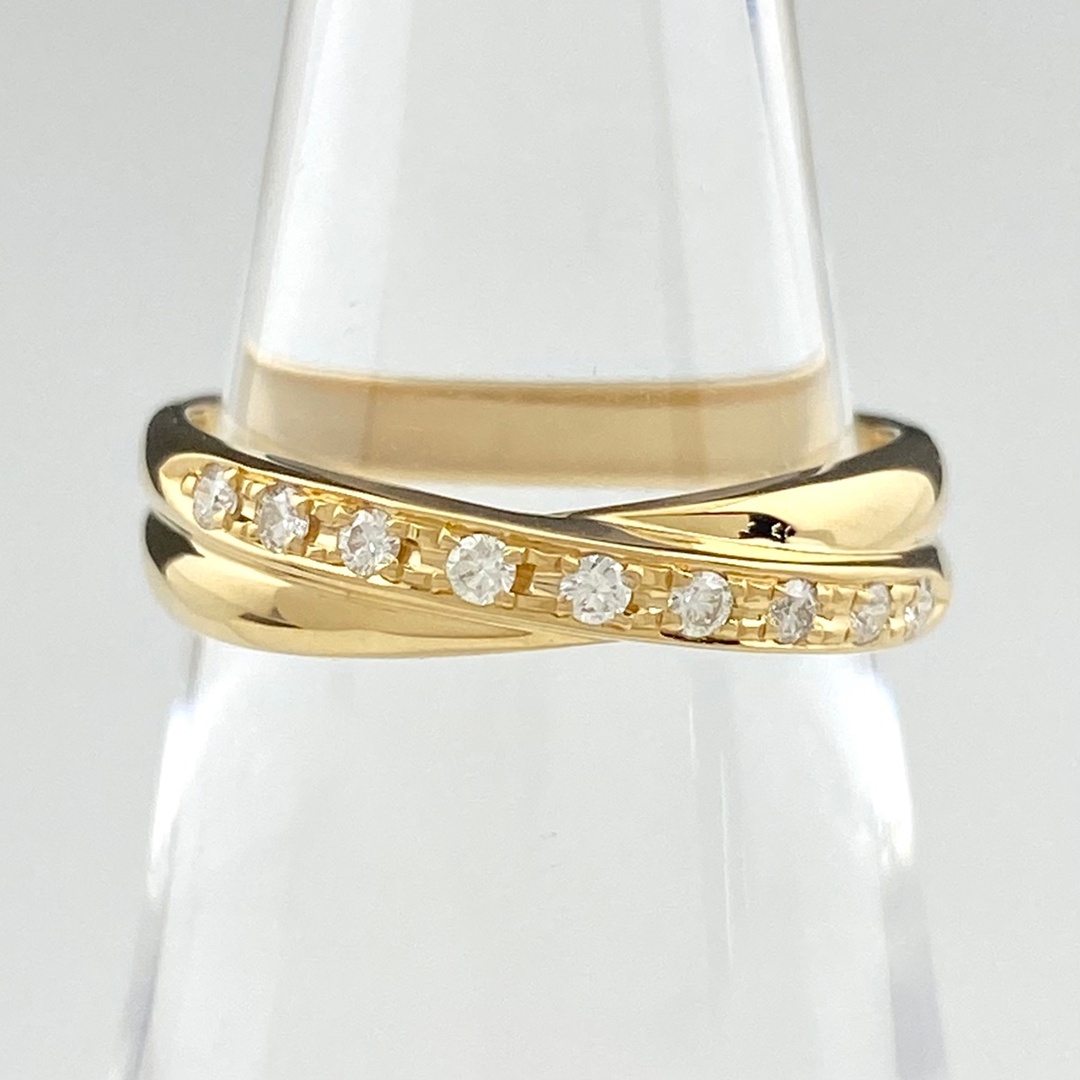 タサキ メレダイヤ デザインリング 11号 YG - リング(指輪)