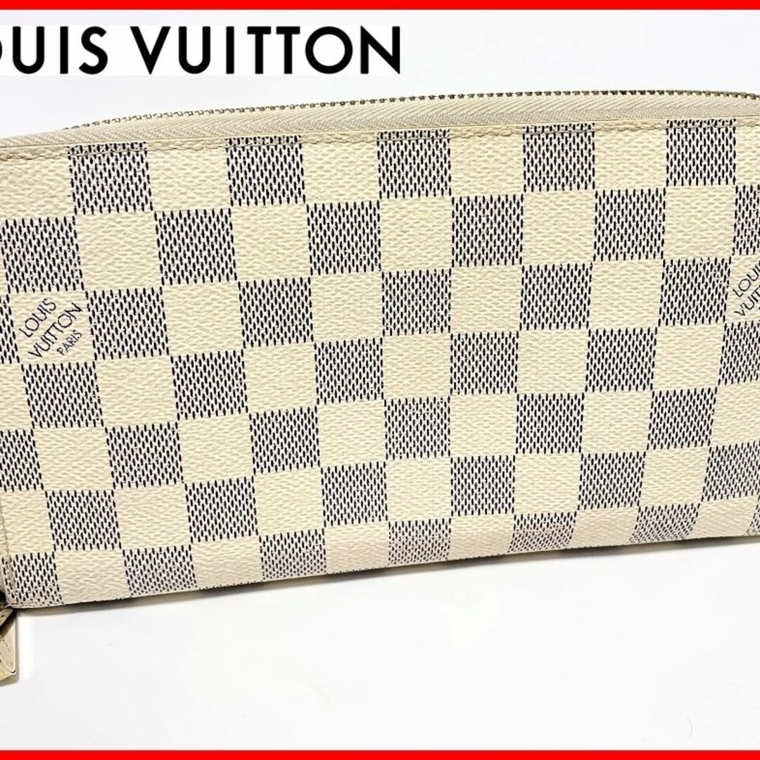 LOUIS VUITTON(ルイヴィトン)のルイヴィトン ダミエ ジッピー 財布 白 D11 レディースのファッション小物(財布)の商品写真