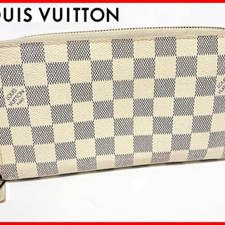 ルイヴィトン(LOUIS VUITTON)のルイヴィトン ダミエ ジッピー 財布 白 D11(財布)