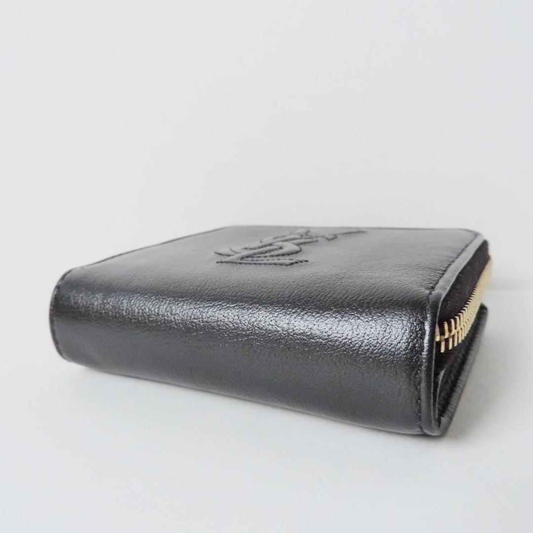 美品 イヴサンローラン ysl 折り財布 黒 black