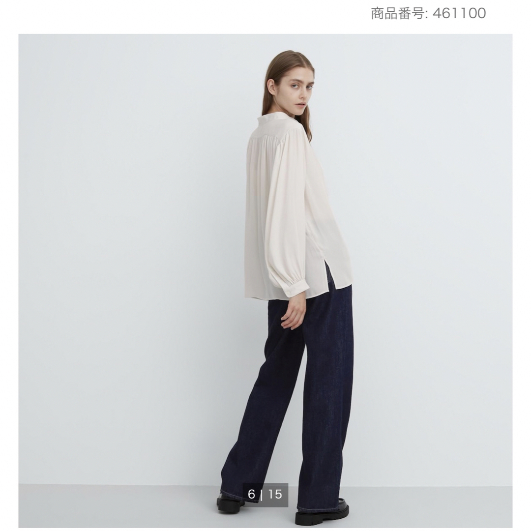 UNIQLO(ユニクロ)のUNIQLO C ボリュームスリーブブラウス レディースのトップス(シャツ/ブラウス(長袖/七分))の商品写真