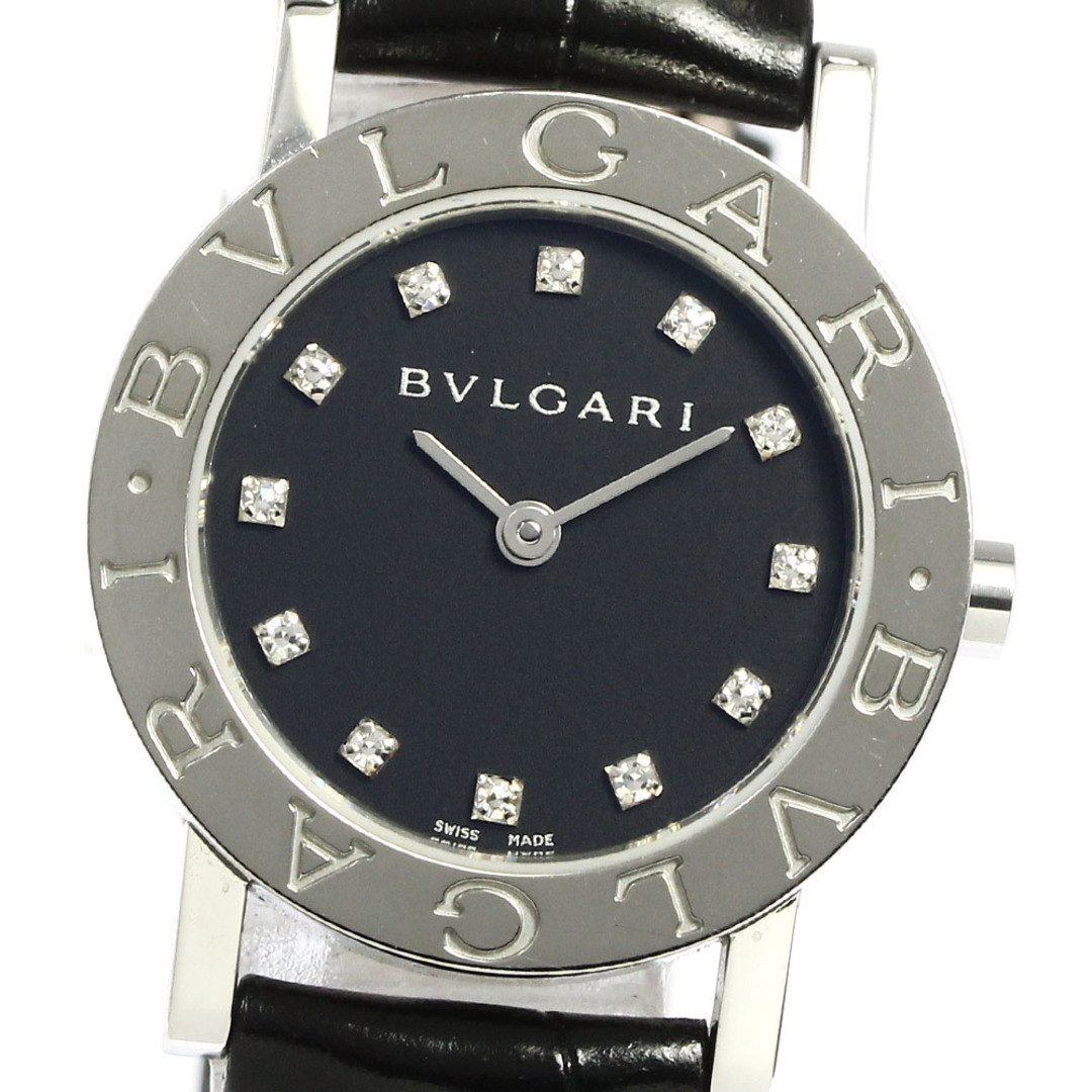 ブルガリ BVLGARI BB26SL ブルガリブルガリ 12Pダイヤモンド クォーツ レディース 良品 保証書付き_773161