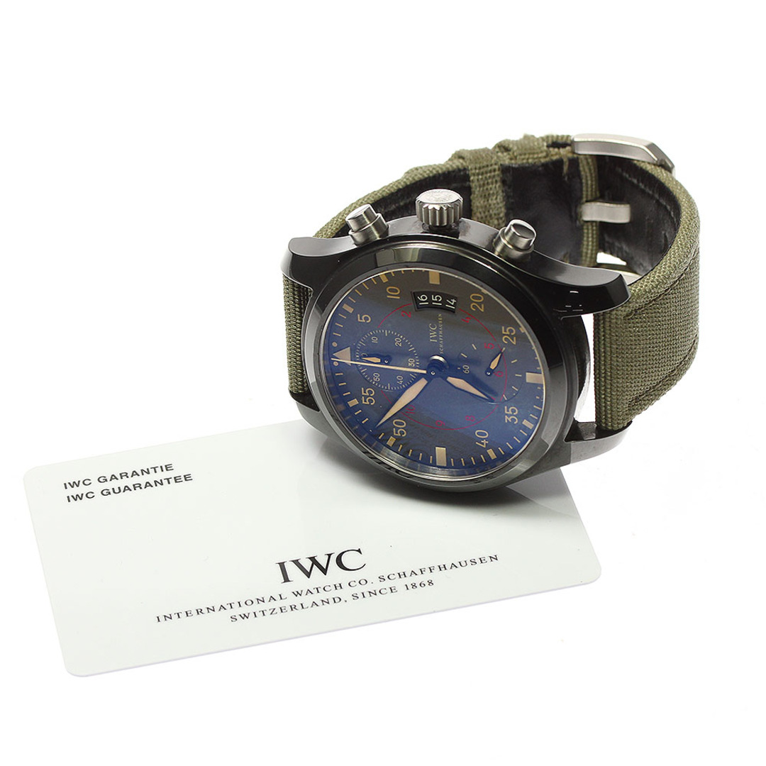 IWC(インターナショナルウォッチカンパニー)のIWC IWC SCHAFFHAUSEN IW388002 パイロットウォッチ トップガン ミラマー クロノグラフ 自動巻き メンズ 保証書付き_772566 メンズの時計(腕時計(アナログ))の商品写真