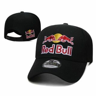 Red Bull レッドブル キャップ 帽子 レーシングキャップ 刺繍 黒色(その他)