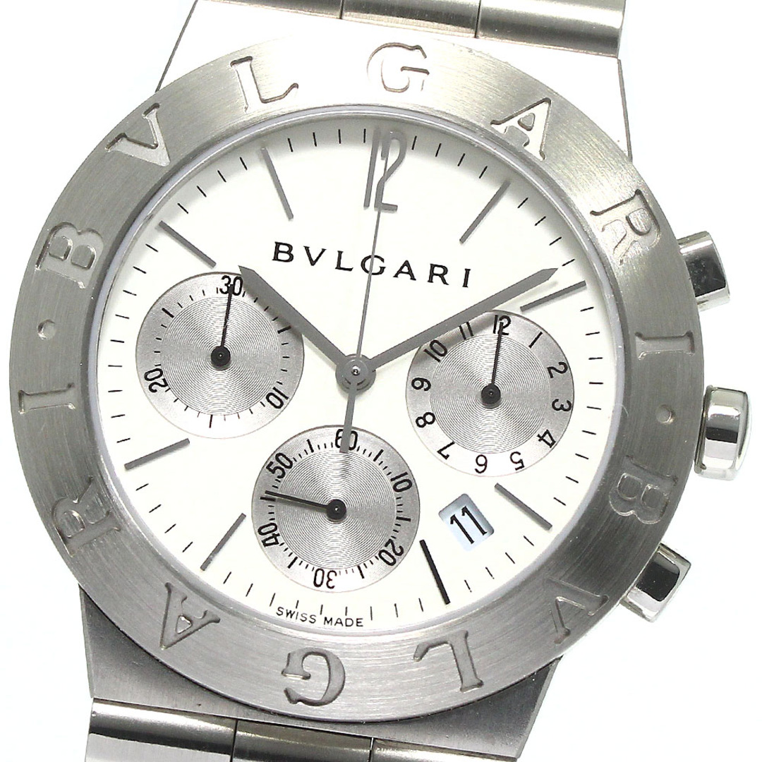 ブルガリ BVLGARI CH35S ディアゴノ スポーツ クロノグラフ クォーツ メンズ 良品 _774213