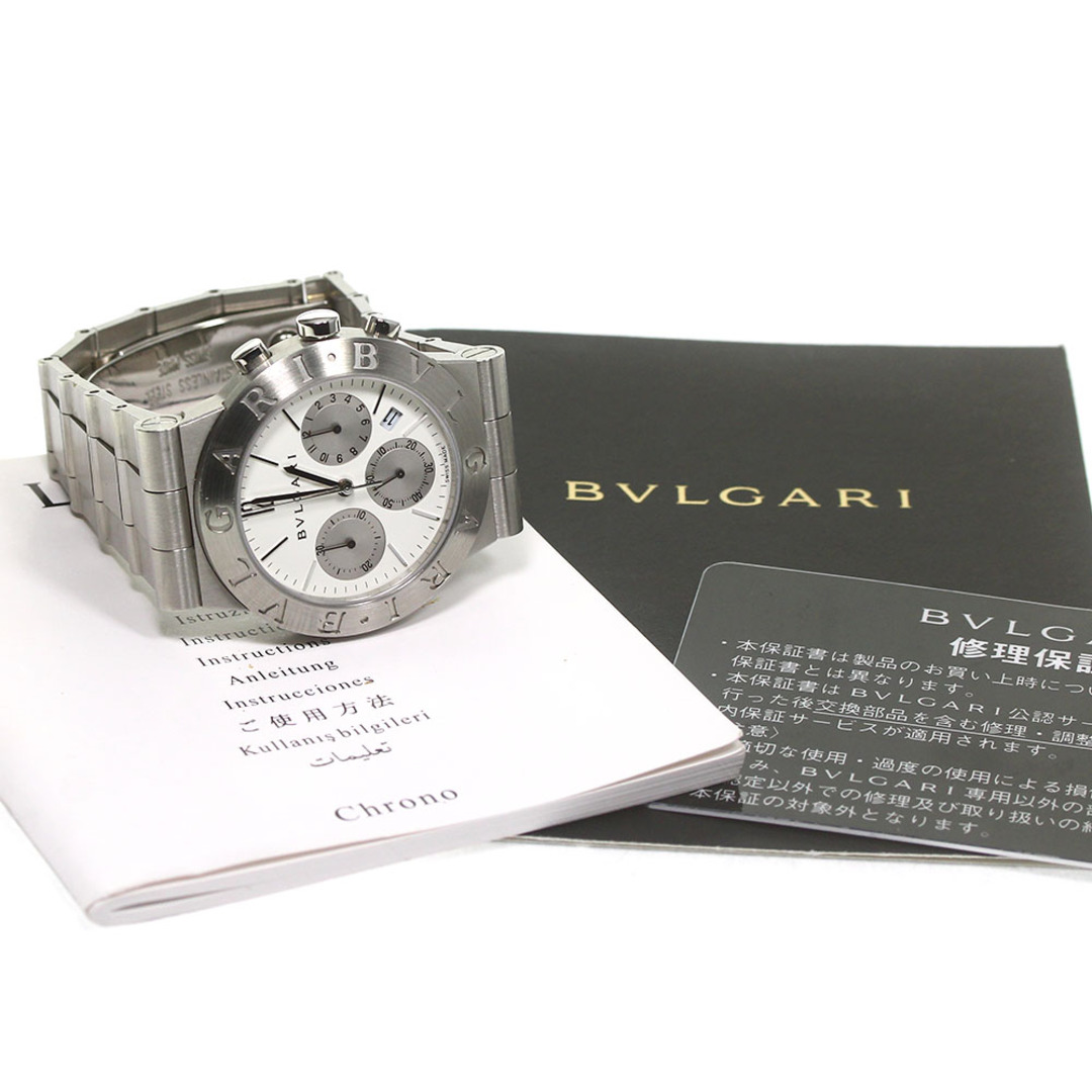 ブルガリ BVLGARI CH35S ディアゴノ スポーツ クロノグラフ クォーツ メンズ 良品 _774213