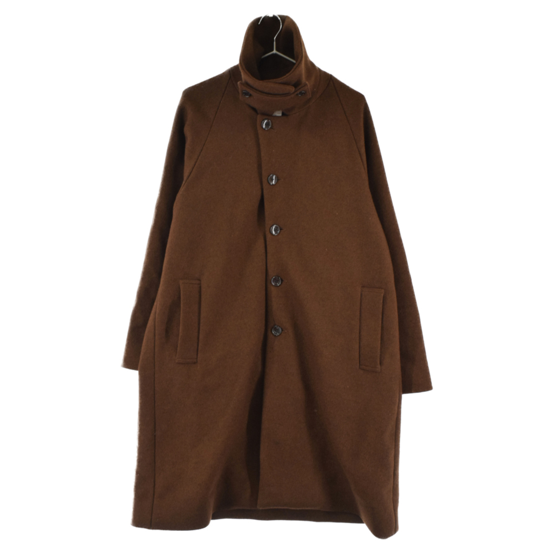 EEL PRODUCTS イールプロダクツ Sazanka Coat サザンカコート ウールステンカラーコート ブラウン