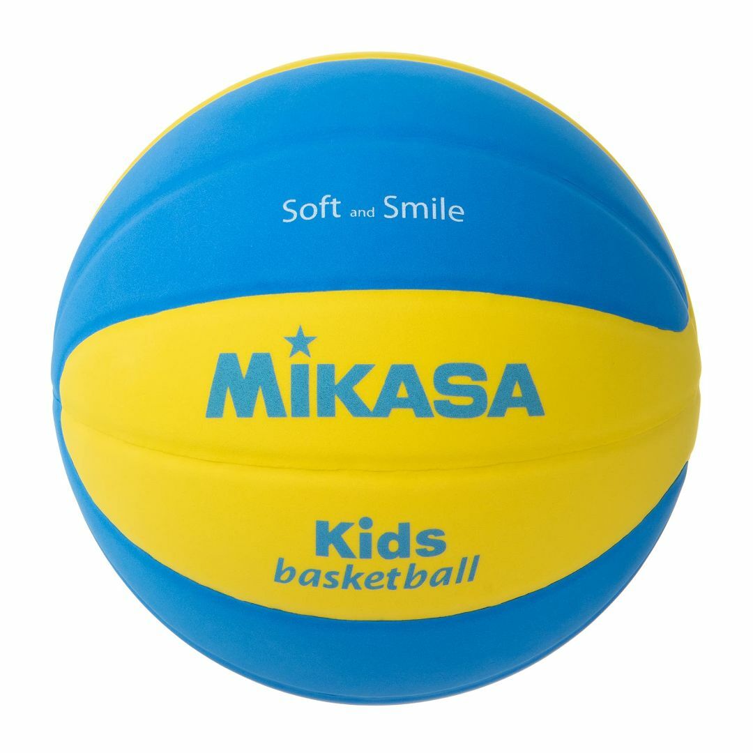 【色: イエロー/ブルー】ミカサ(MIKASA) スマイルバスケットボール 5号