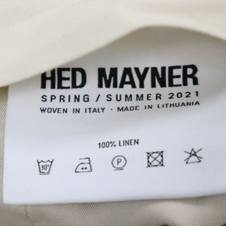 HED MAYNER ヘドメイナ 21SS リネン2タックワイドジョガーロングパンツ ベージュ