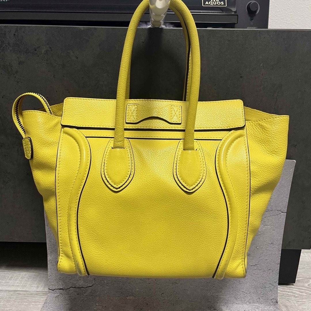 celine(セリーヌ)のうさぎ様専用　セリーヌ　ラゲージマイクロ　イエロー　ハンドバッグ レディースのバッグ(ハンドバッグ)の商品写真