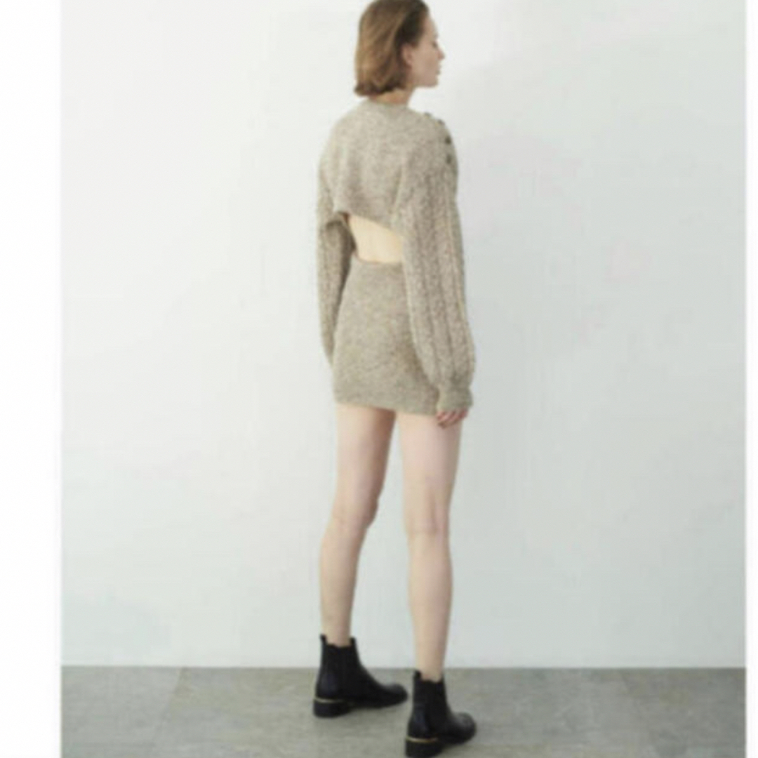 レディースRosarymoon  Melange Knit Tunic