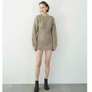 ロザリームーン(Rosary moon)のRosarymoon  Melange Knit Tunic(ミニワンピース)