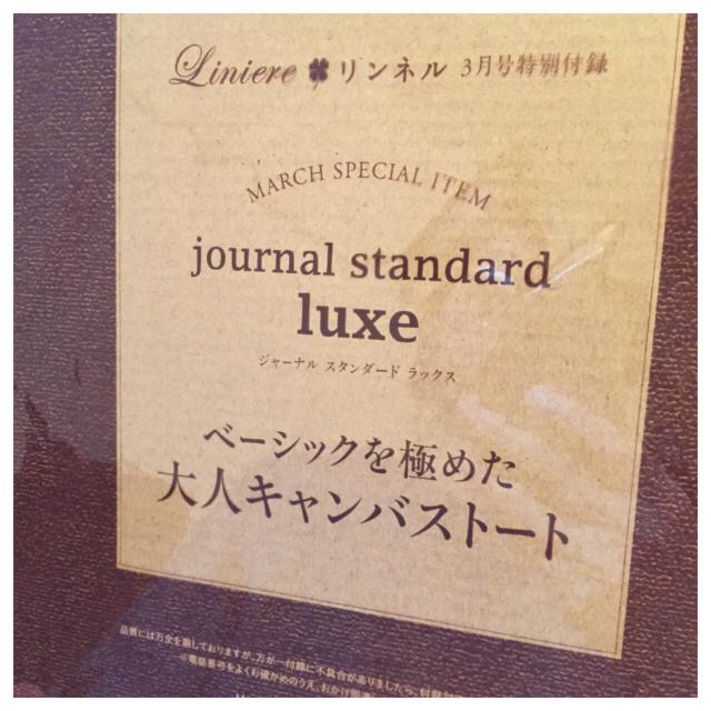 JOURNAL STANDARD(ジャーナルスタンダード)のジャーナルスタンダード☺︎大人トート♡キャンバス♡リンネル付録 レディースのバッグ(トートバッグ)の商品写真