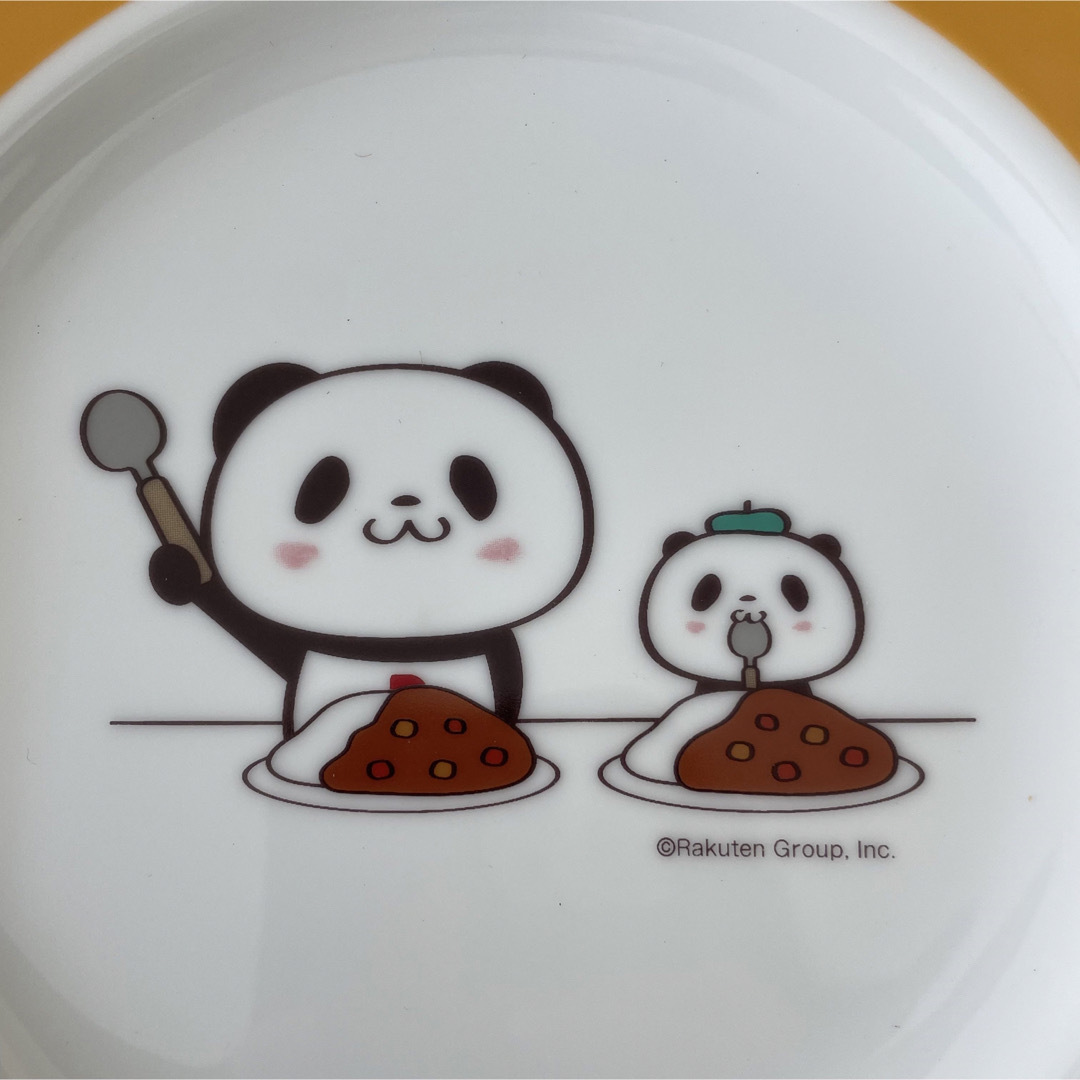 Rakuten(ラクテン)のお買いものパンダ　カレー皿　楽天　皿 エンタメ/ホビーのおもちゃ/ぬいぐるみ(キャラクターグッズ)の商品写真