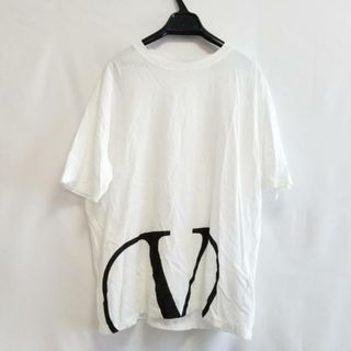 新品 VIA VALENTINO ロゴ刺繍 モックネック 半袖Tシャツ 黒/M