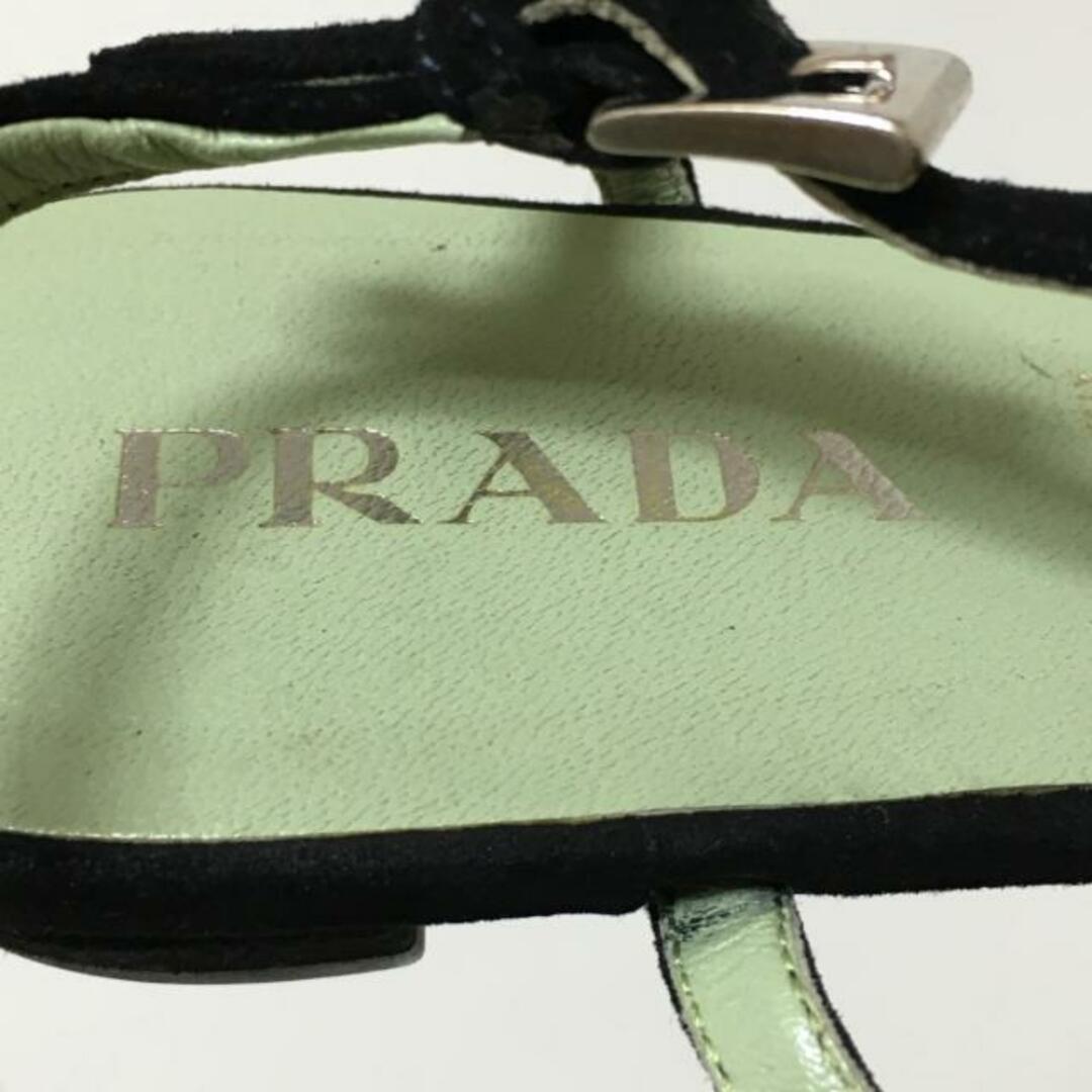 PRADA(プラダ)のプラダ サンダル 35 1/2 レディース - 黒 レディースの靴/シューズ(サンダル)の商品写真