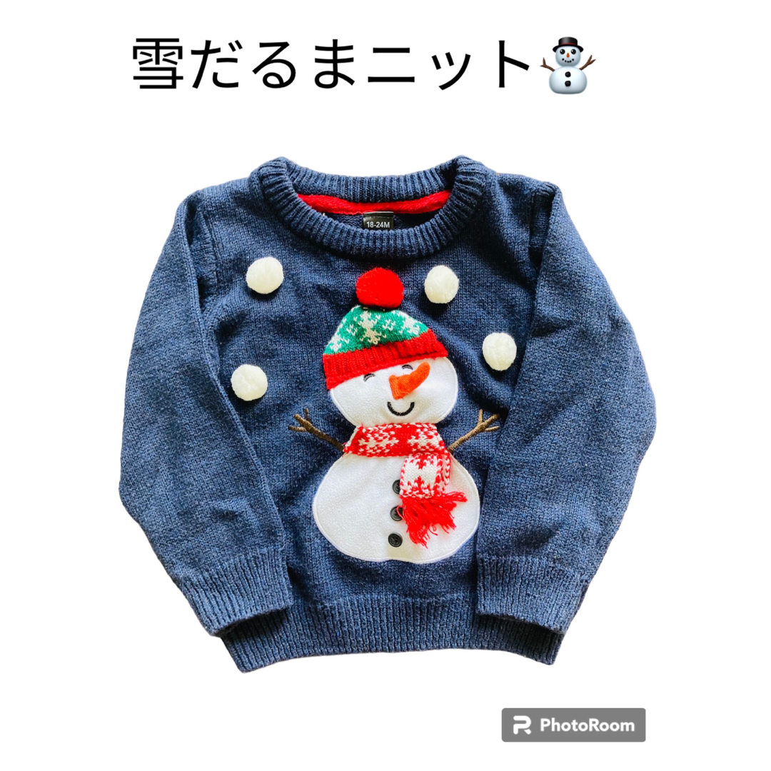 雪だるまニットの通販 by Run's shop|ラクマ 雪だるまニットの通販 by Run's shop|ラクマ