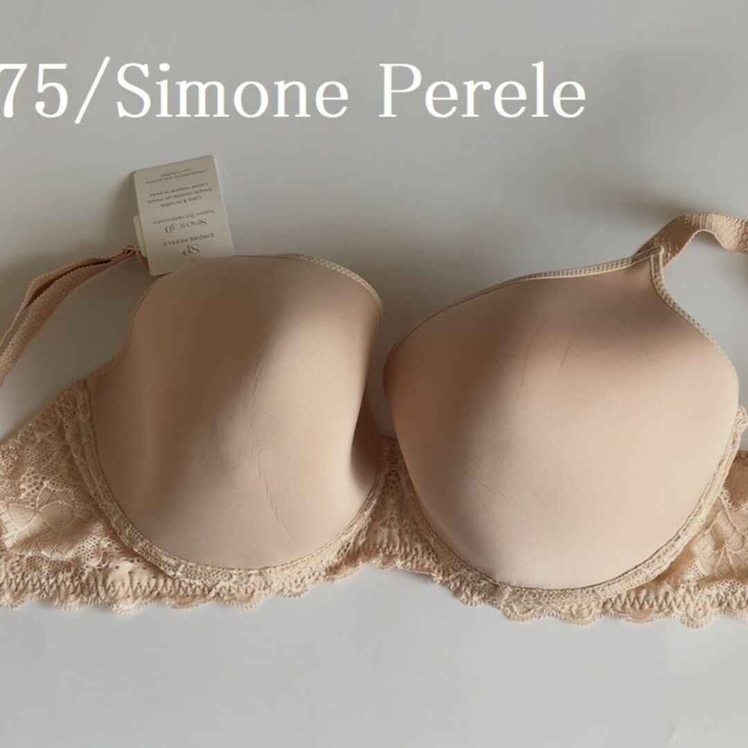 G75☆Simone Perele　シモーヌ ペレール　フランス海外高級ベージュ