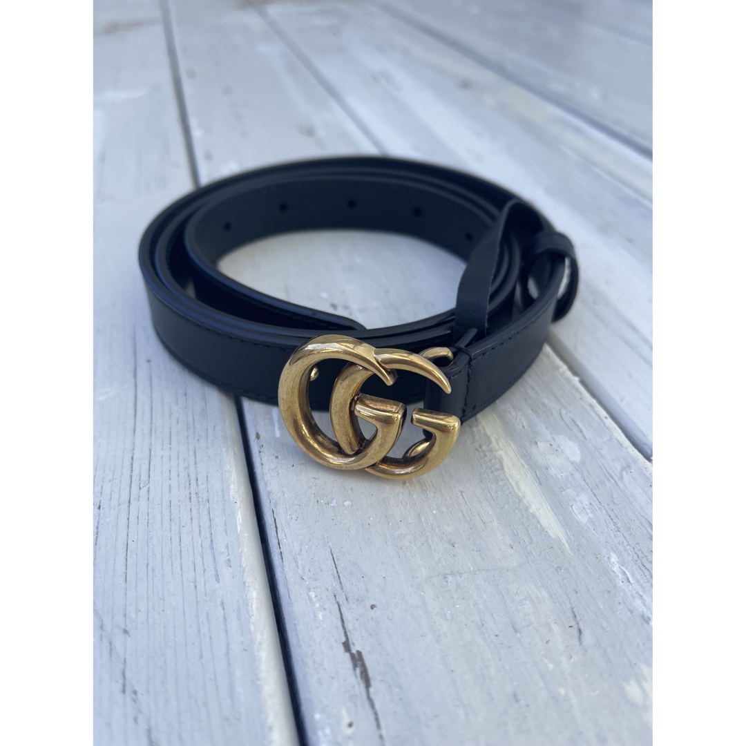 美品】GUCCIレザー ベルト-