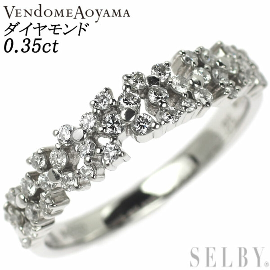 ヴァンドーム青山 Pt950 ダイヤモンド リング 0.35ct - リング(指輪)