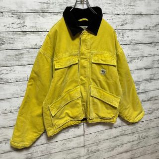 【希少デザイン】STUSSY  襟袖裏コーデュロイジャケット　裏地チェック柄