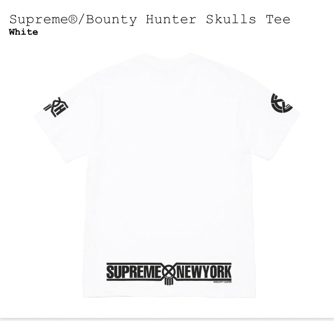 【完全未開封品】Bounty Hunter Skulls Tee【白／L】