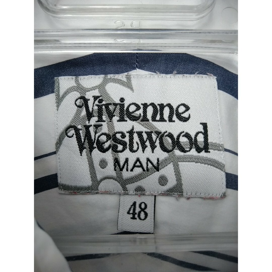 Vivienne Westwood(ヴィヴィアンウエストウッド)の美品❗Vivienne Westwood MAN❗ランダムストライプシャツ/48 メンズのトップス(シャツ)の商品写真