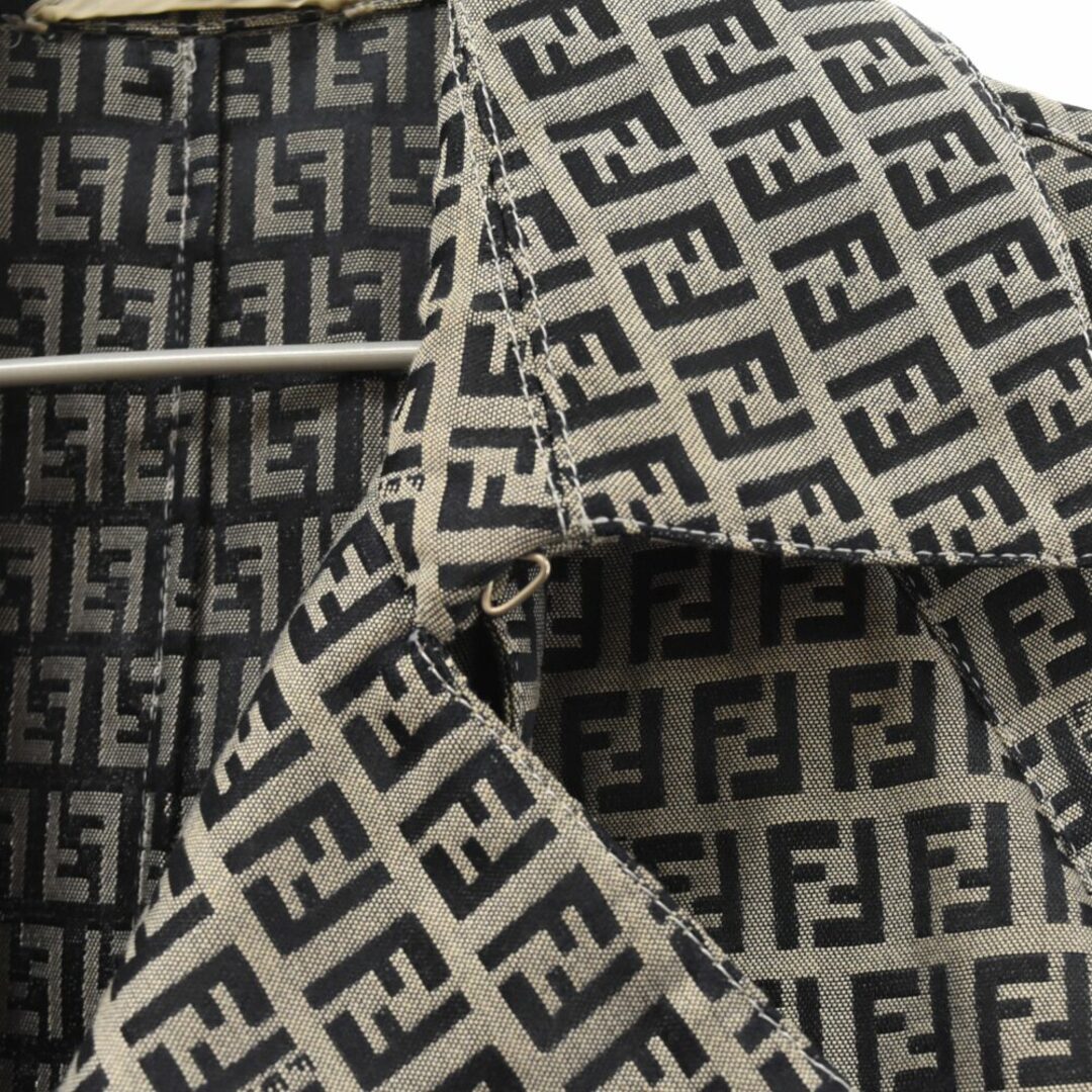 FENDI - FENDI フェンディ トレンチコート ズッカ柄 ダブル ベージュ