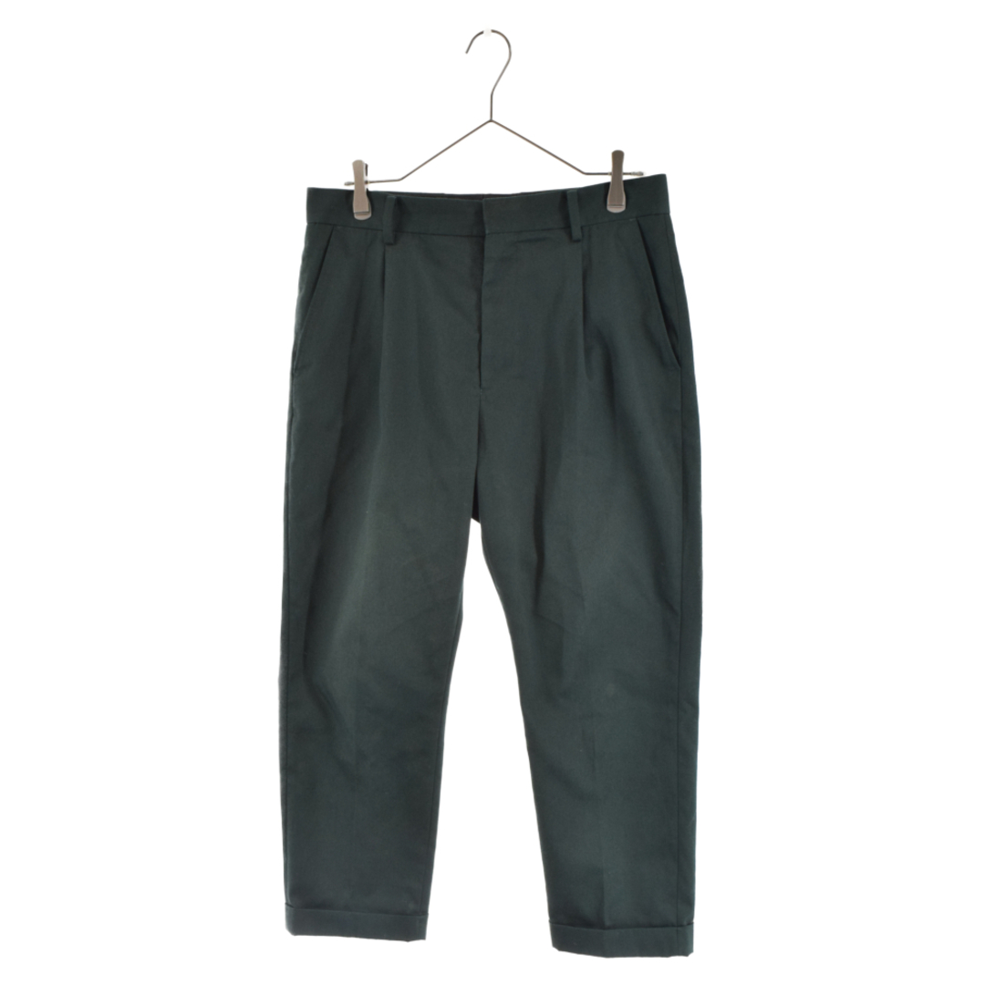 WACKO MARIA ワコマリア PLEATED TROUSERS TYPE-1 タック プリーツトラウザーズ テーパードパンツ グリーン