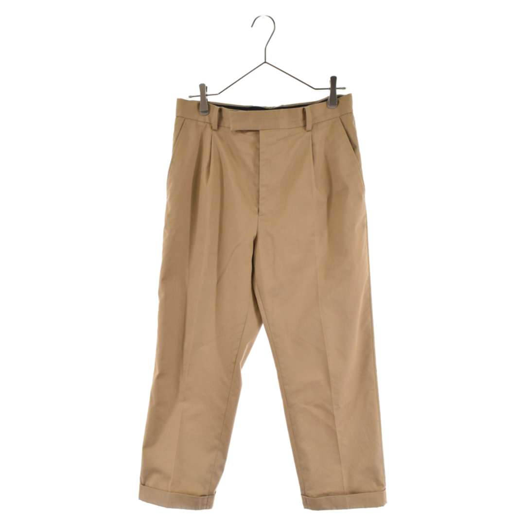 31センチ股下WACKO MARIA ワコマリア PLEATED TROUSERS TYPE-2 タック プリーツトラウザーズ テーパードパンツ ベージュ