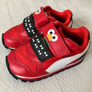 プーマ(PUMA)のPUMA ベビーキッズ靴　エルモ　14cm(スニーカー)