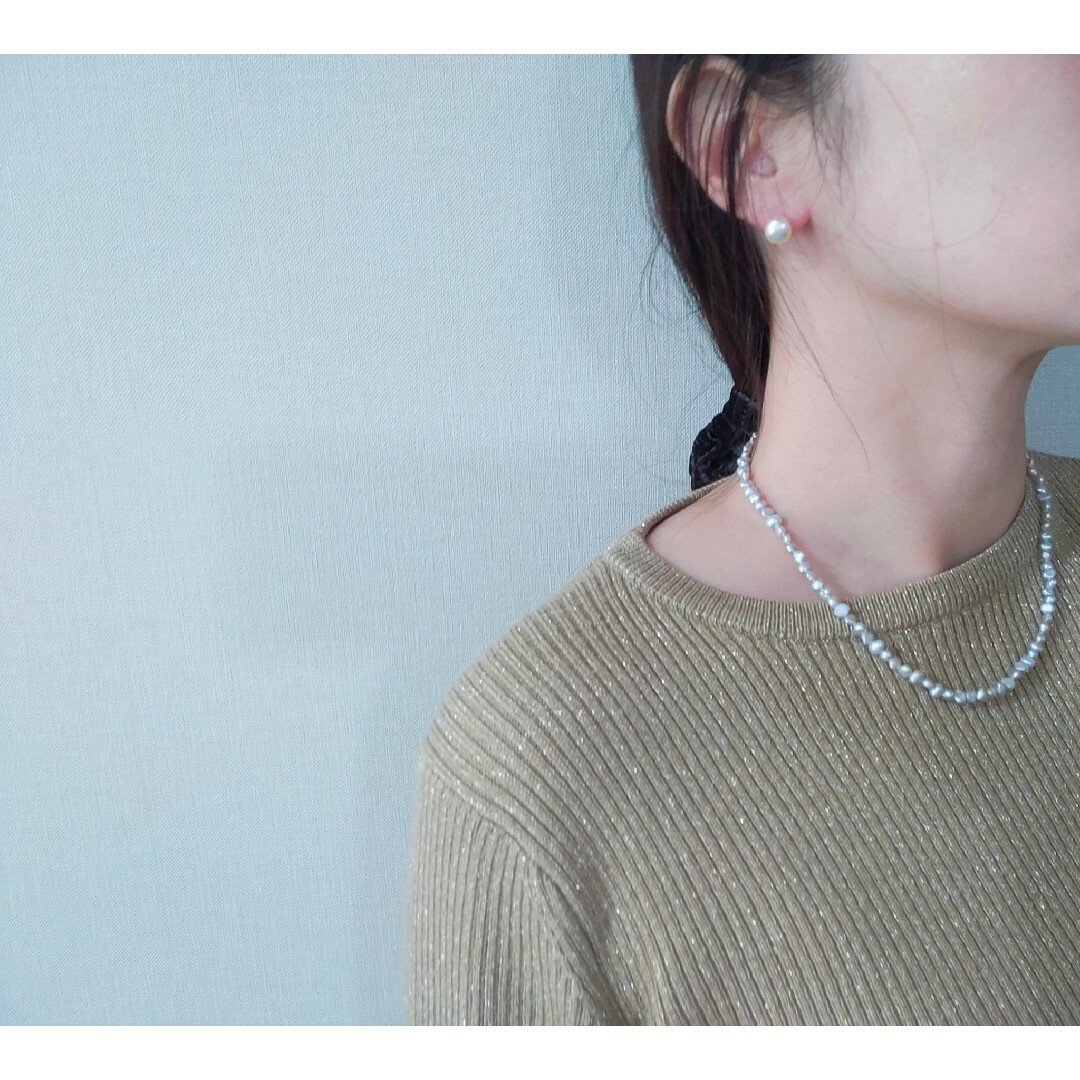 TODAYFUL(トゥデイフル)のsmall silverpearlネックレス ハンドメイドのアクセサリー(ネックレス)の商品写真