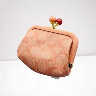 COACH ノラキスロック コインケース ピンク