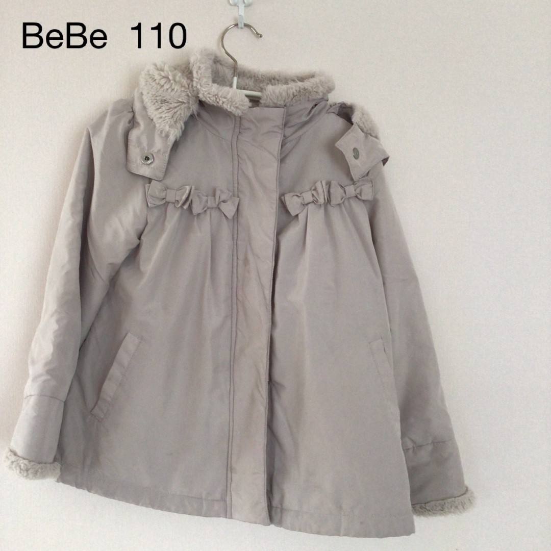 BeBe(ベベ)のBeBe 110cm やや厚手ハーフコート キッズ/ベビー/マタニティのキッズ服女の子用(90cm~)(コート)の商品写真