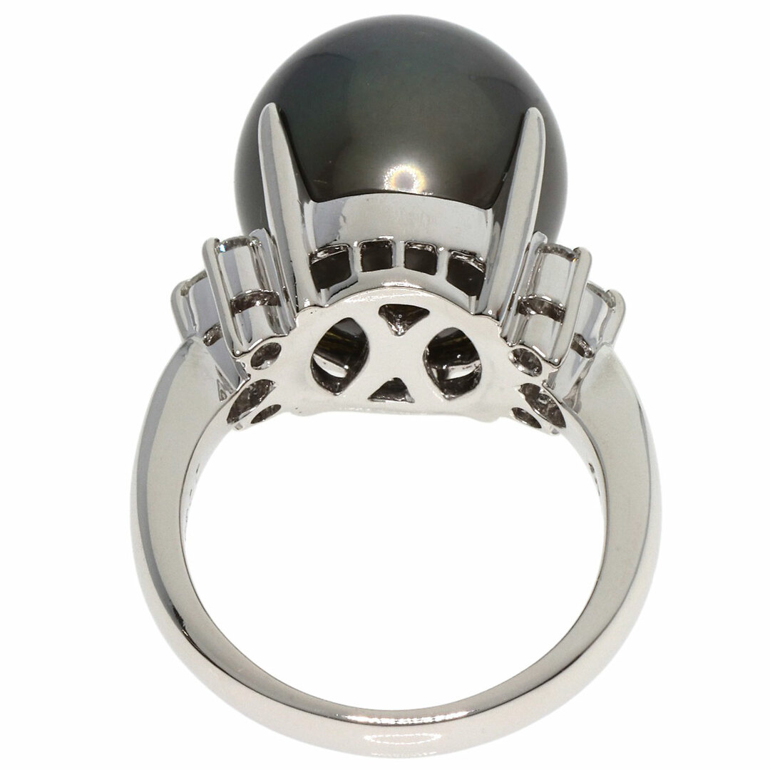 SELECT JEWELRY ブラックパール 真珠 ダイヤモンド リング・指輪 PT900 レディース
