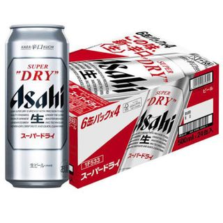 アサヒ(アサヒ)のアサヒ　スーパードライ　500㎖　24本　1ケース(ビール)