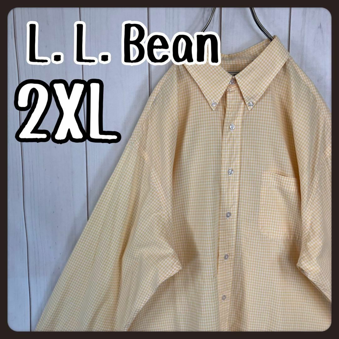 XXLサイズ LLBean チェック BDシャツ メンズ  ビックサイズ