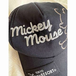 Disney - 東京ディズニーリゾート ミッキー キャップ 黒 ブラック 刺繍