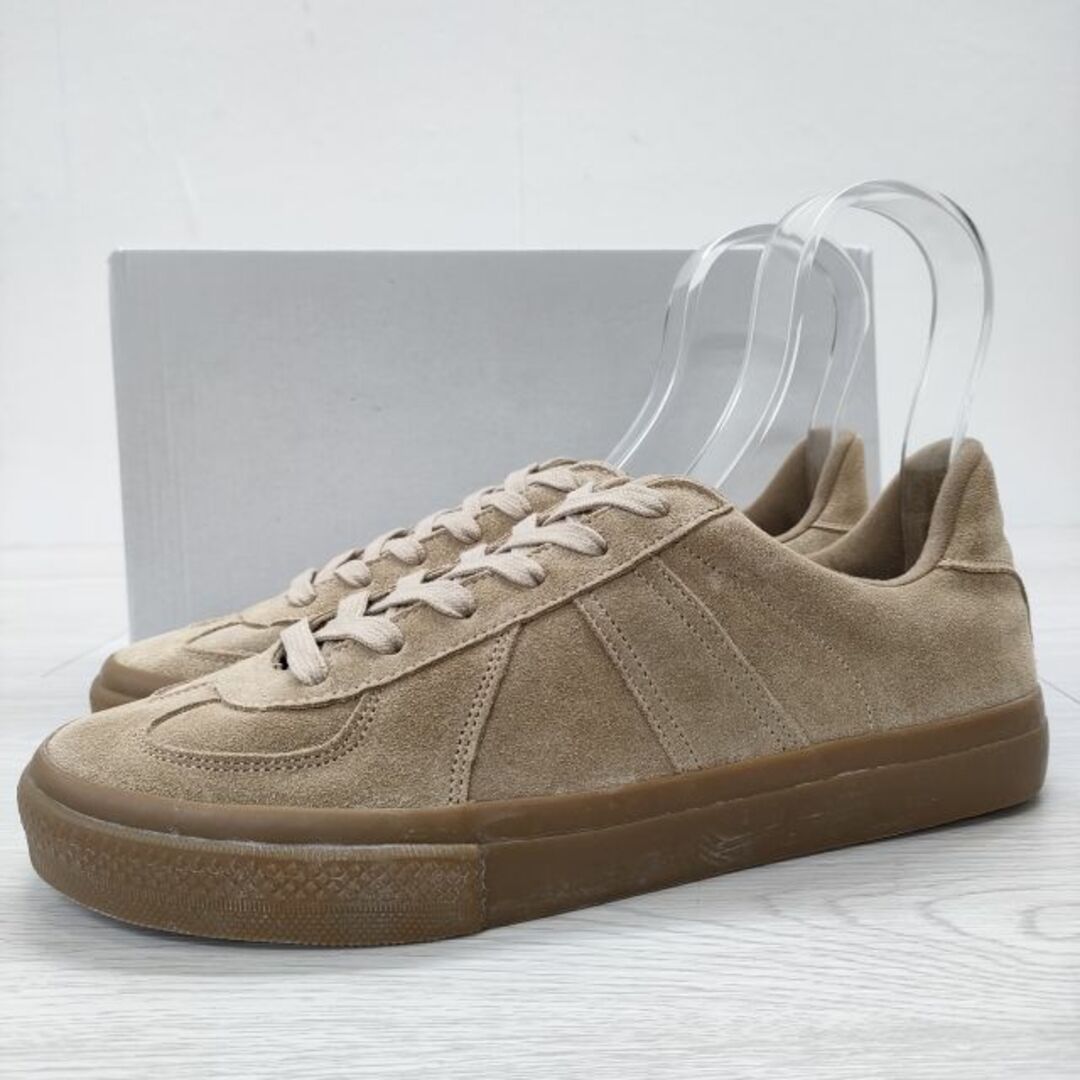 REPRODUCTION OF FOUND GERMAN MILITARY TRAINER BEIGE SUEDE 定価21780円 サイズ42 スニーカー ベージュ メンズ リプロダクションオブファウンド【中古】3-0920G◎# メンズの靴/シューズ(スニーカー)の商品写真