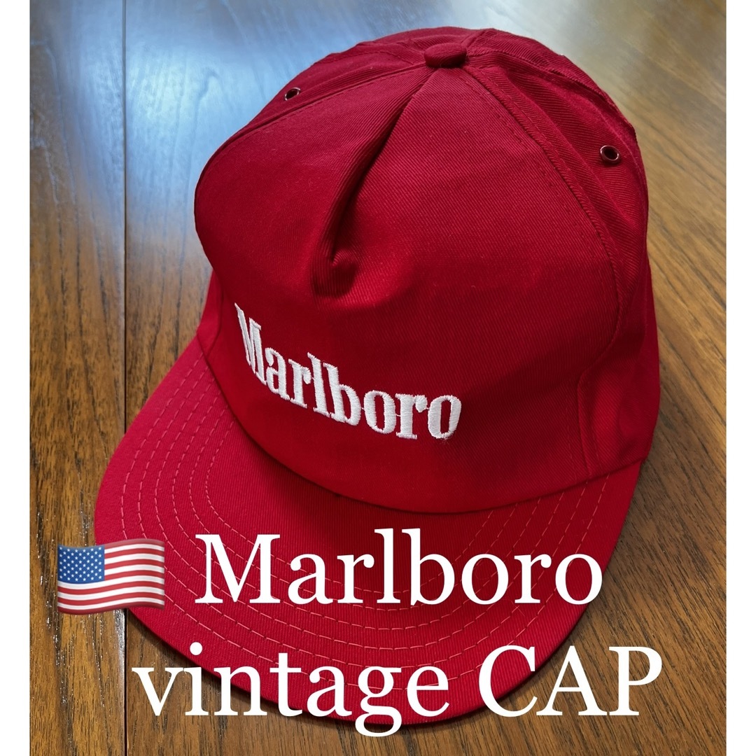 貴重！アメリカ製！MARLBORO CAP vintage キャップ-
