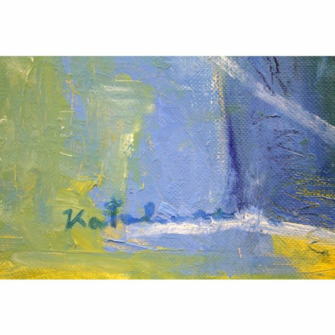 片原早苗『5月へ』油彩画【真作保証】 絵画