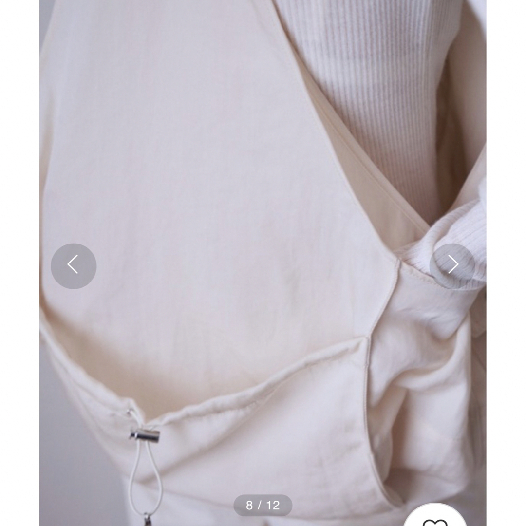 ENOF イナフ twill bag vest ツイル バッグ ベスト ホワイト-