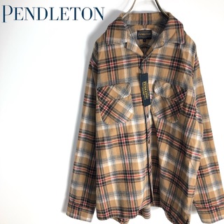 ペンドルトン(PENDLETON)の未使用 PENDLETON ペンドルトンオープンカラー フランネルシャツ 秋冬(シャツ)