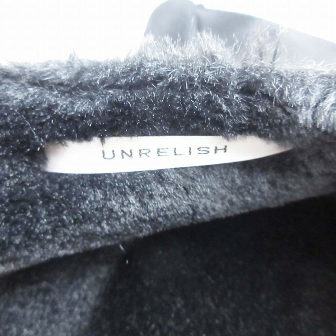 UNRELISH(アンレリッシュ)の美品 アンレリッシュ ノーカラー フェイク ムートン コート/6 レディース レディースのジャケット/アウター(その他)の商品写真