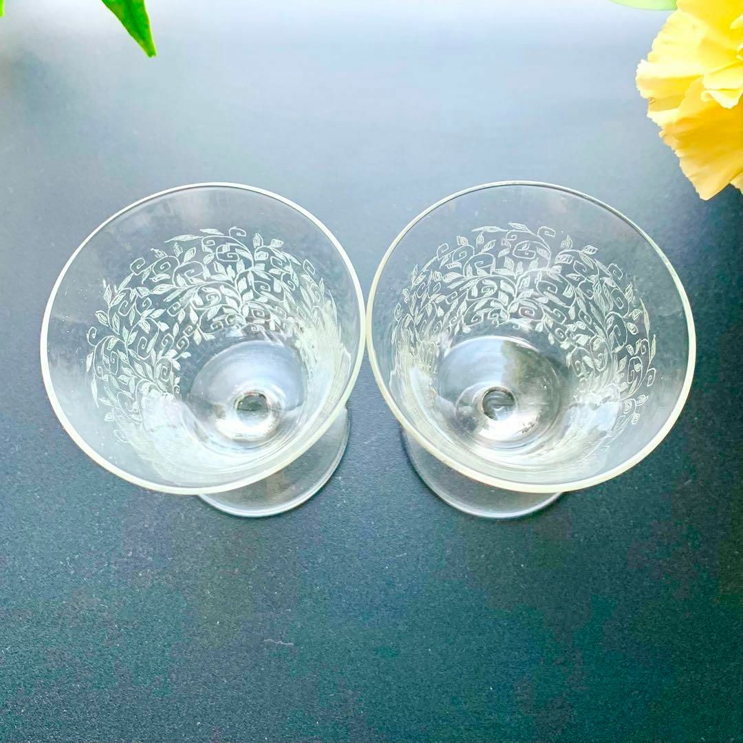 O*アペリティフグラス オールドバカラOLD BACCARAT ペアワイングラス O*アペリティフグラス オールドバカラOLD BACCARAT ペアワイングラス