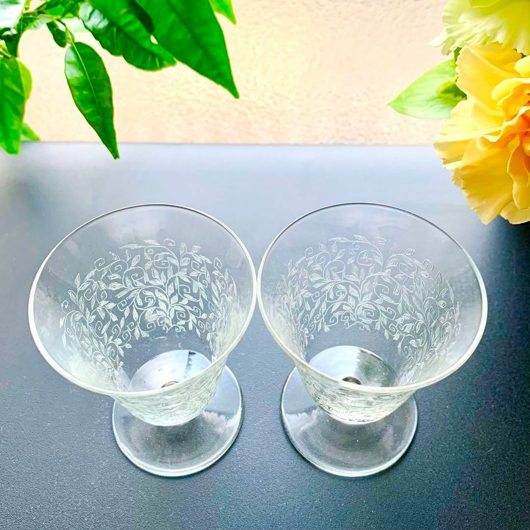 O*アペリティフグラス オールドバカラOLD BACCARAT ペアワイングラス O*アペリティフグラス オールドバカラOLD BACCARAT ペアワイングラス